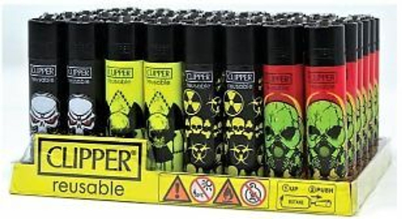 Clipper Skull 13 Lighters - 48ct