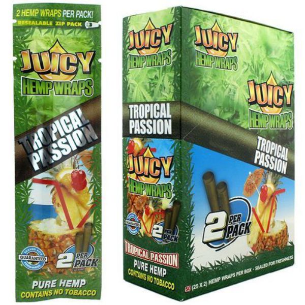 JUICY JAY HEMP WRAPS 2X BLACK N BLUEBERRY TWIST PACK/2 BOX/25