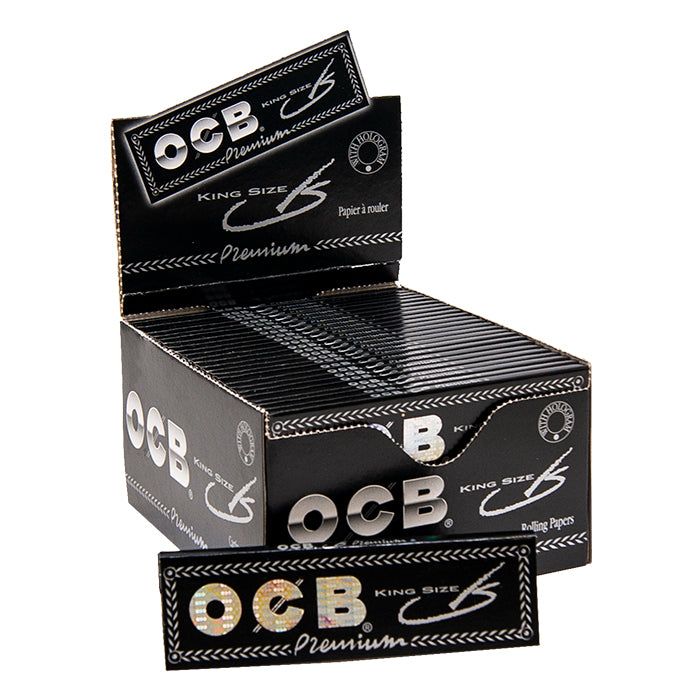 OCB Premium Black King Size Rolling Papers - 50ct