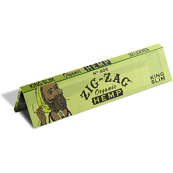 Zig Zag Organic Hemp King Slim Sz Cig Papers 25/Case
