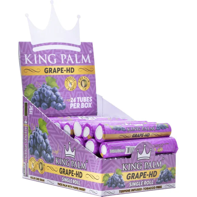 King Palma Grape HD Terpene Infused Rolls - 24ct
