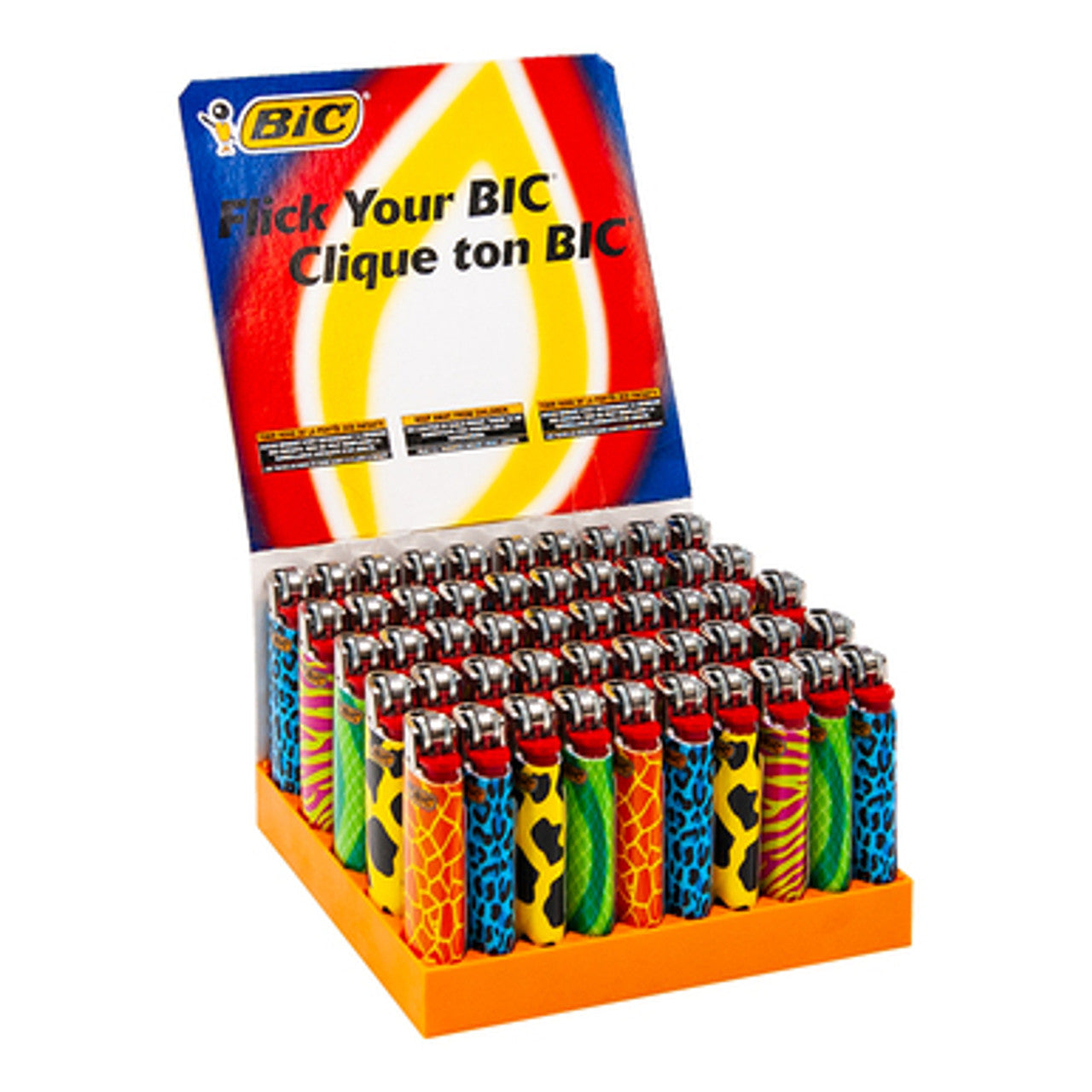 Bic Mini Lighters Animals Series - 50ct