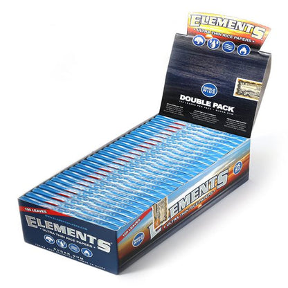 Elements Ultimate Thin Rice Rolling Papers Single Wide, Pack/100