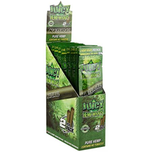 JUICY JAY HEMP WRAPS 2X BLACK N BLUEBERRY TWIST PACK/2 BOX/25