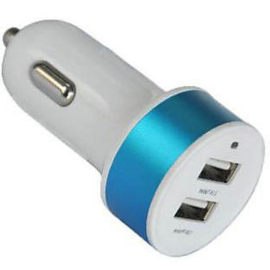 Ttwo Color Flat Dual Car Adapter 20/Pk
