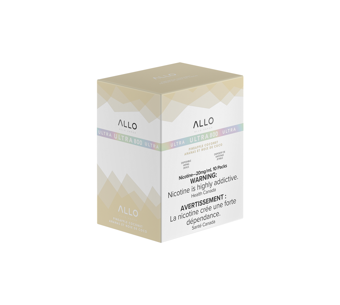 ALLO ULTRA 800 DISPOSABLE 10PC/CARTON