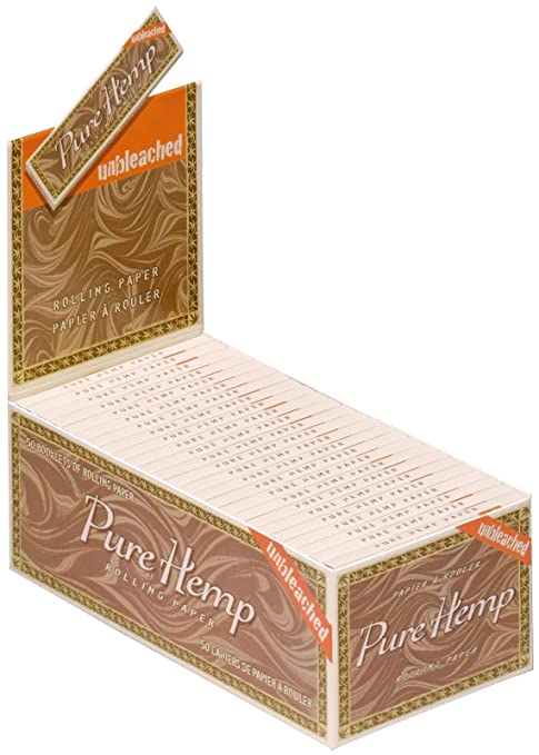 Pure Hemp Unbleached Single Wide Rolling Paper - 50ct