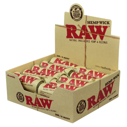 Raw Hemp Wick 20Ft (6 Meter), Box/20