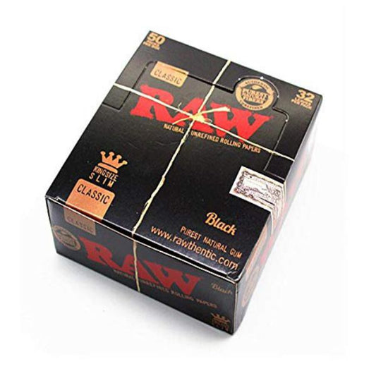 Raw Classic K/S Slim Black 50Ct Case/30