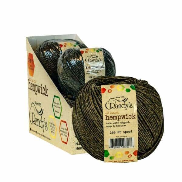 Randy's 250 Ft All Natural Hemp Wick - 4ct