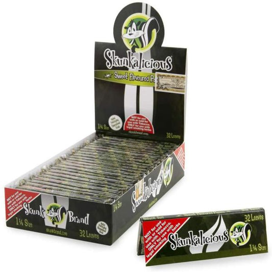 Skunk Skunkalicious Rolling Papers 1 1/4 Size Pack/32