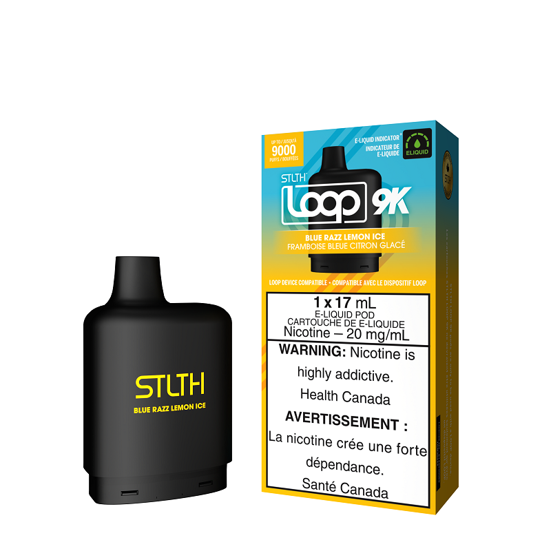 STLTH LOOP 9K - POD + KIT PACKAGE - BLUE RAZZ LEMON ICE