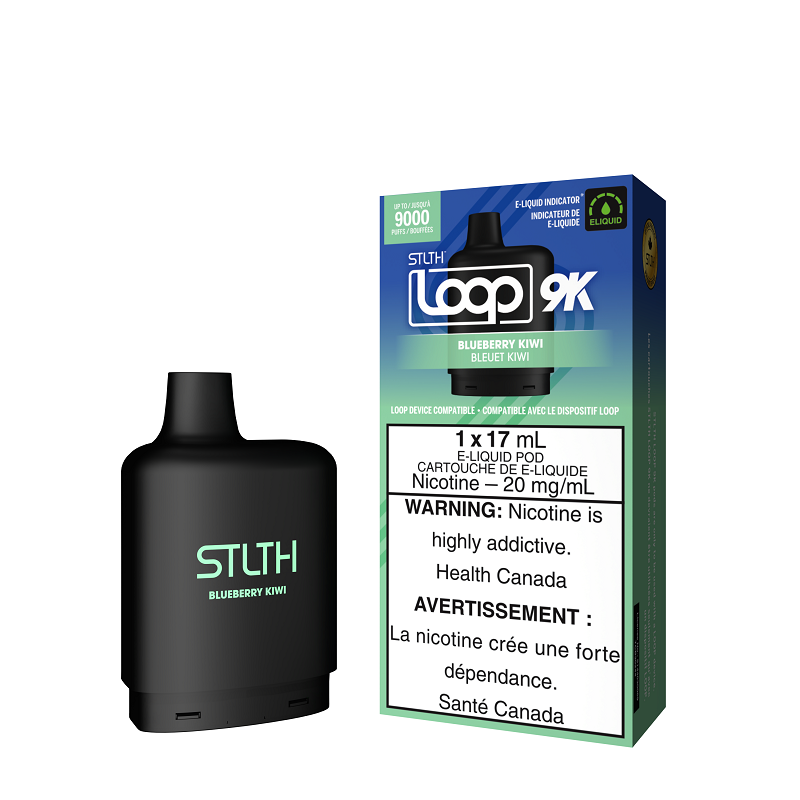 STLTH LOOP 9K - POD + KIT PACKAGE - BLUEBERRY KIWI
