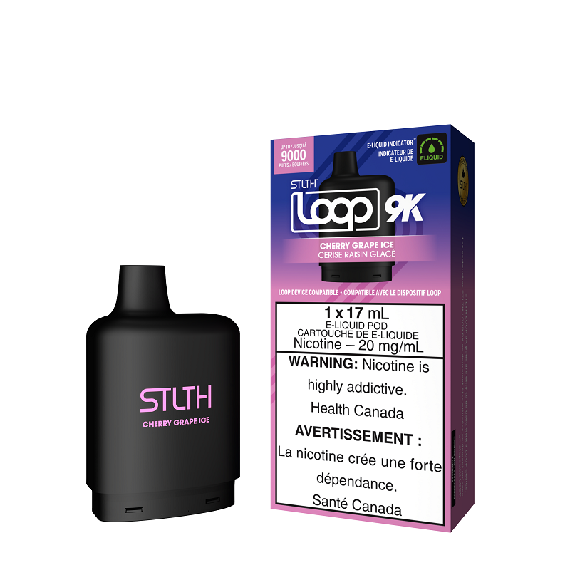 STLTH LOOP 9K - POD + KIT PACKAGE - CHERRY GRAPE ICE