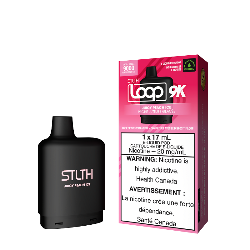 STLTH LOOP 9K - POD + KIT PACKAGE - JUICY PEACH ICE