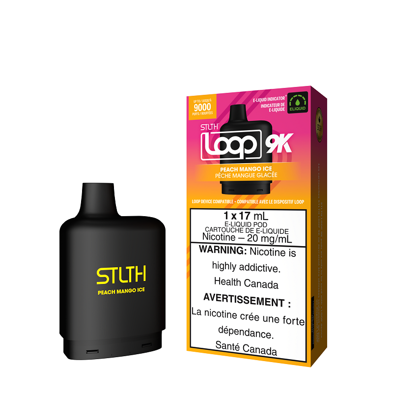 STLTH LOOP 9K - POD + KIT PACKAGE - PEACH MANGO ICE