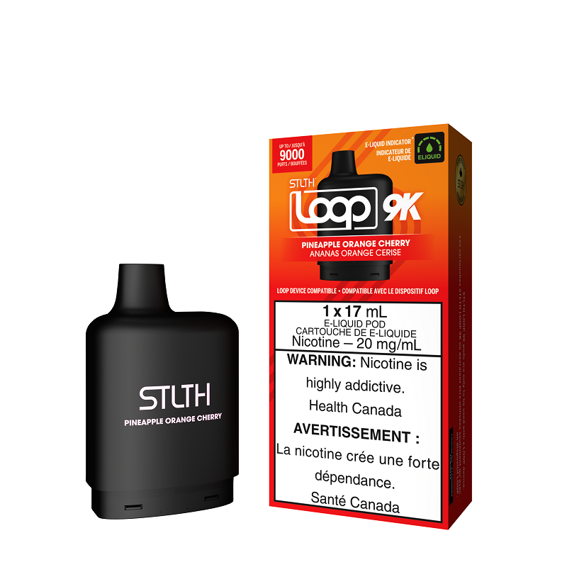 STLTH LOOP 9K - POD + KIT PACKAGE - PINEAPPLE ORANGE CHERRY