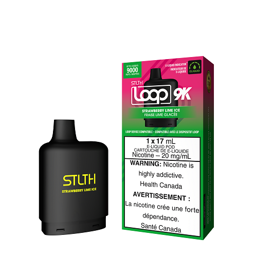 STLTH LOOP 9K - POD + KIT PACKAGE - STRAWBERRY LIME ICE