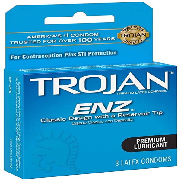 Trojan 3'S  Lubricated Blue Pk Case/8