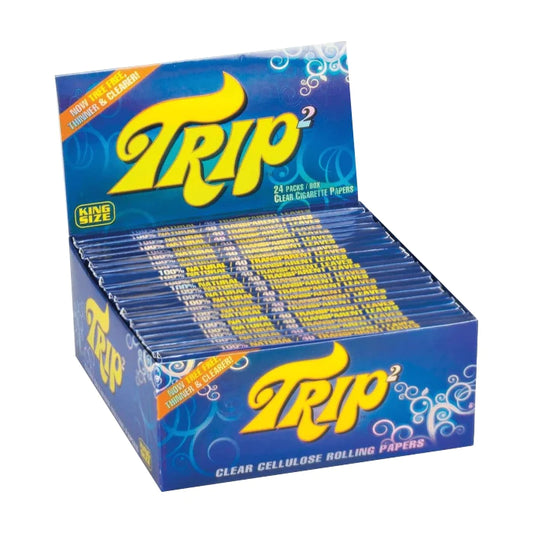 Trip2 Clear King Size Rolling Papers - 24ct