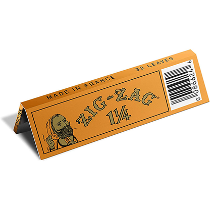 Zig Zag Cig Paper 1/4 Slow Burning Gummed Case/25