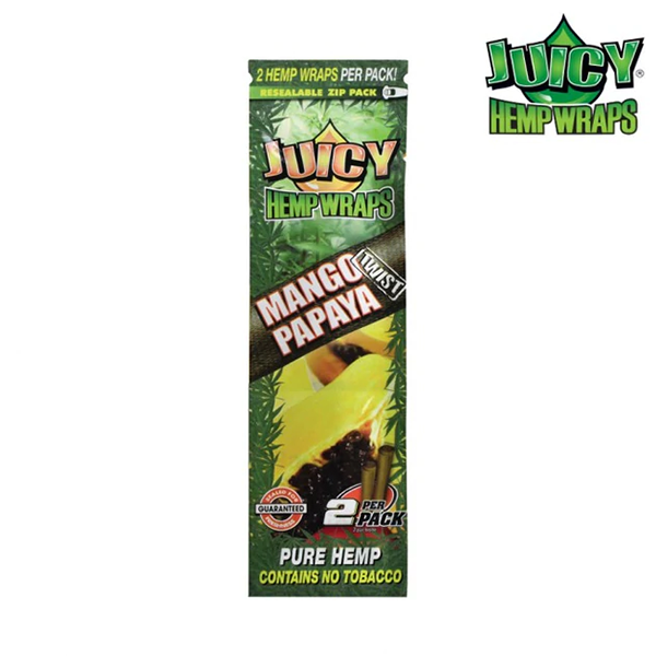 JUICY JAY HEMP WRAPS 2X BLACK N BLUEBERRY TWIST PACK/2 BOX/25