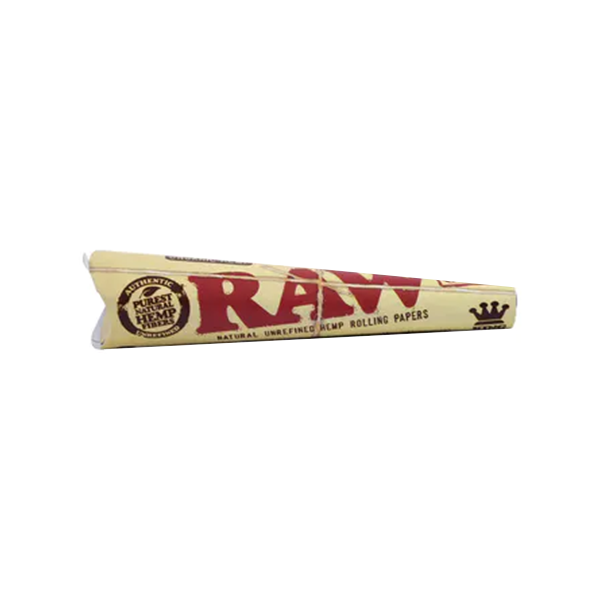 Raw Organic Natural Unrefined Hemp Pre-Rolled Cones King Size Pack/3