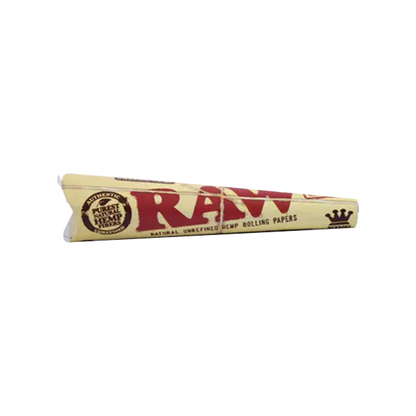 Raw Organic Natural Unrefined Hemp Pre-Rolled Cones King Size Pack/3
