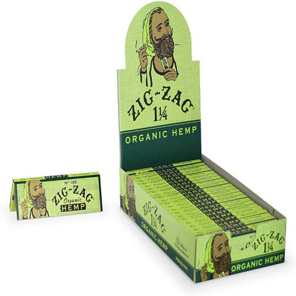 Zig Zag Organic Hemp 1 1/4 Sz Cig Papers 25/Case