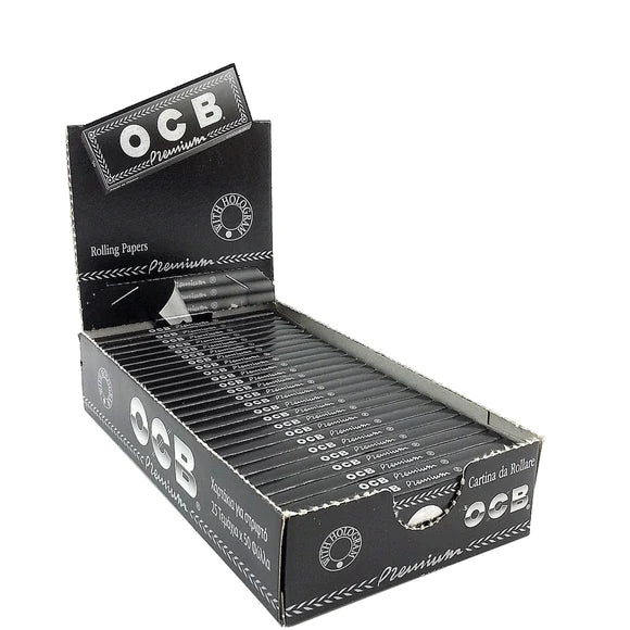 OCB Premium Black 1 1/4 Rolling Papers - 25ct