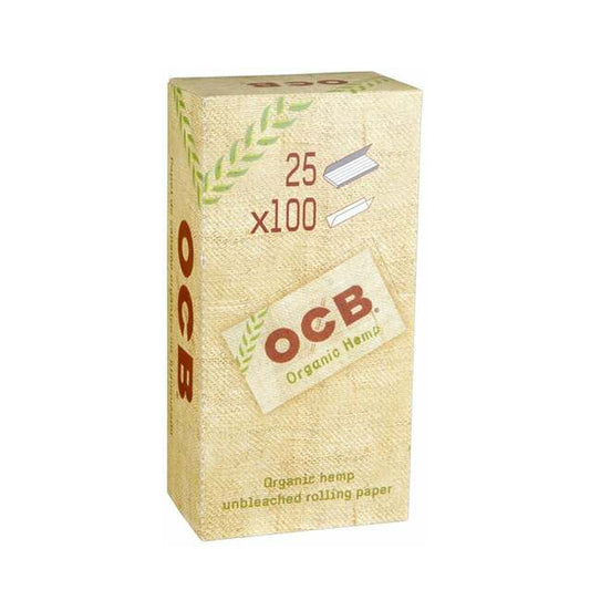 OCB Organic Hemp DBL Single Wide Rolling Papers - 25ct