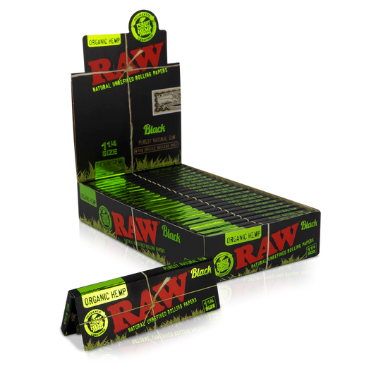 Raw Black Organic Hemp 1 1/4 Rolling Paper