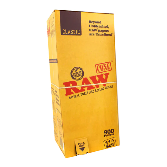 RAW Classic 1 1/4 Pre-Rolled Cones - 900ct