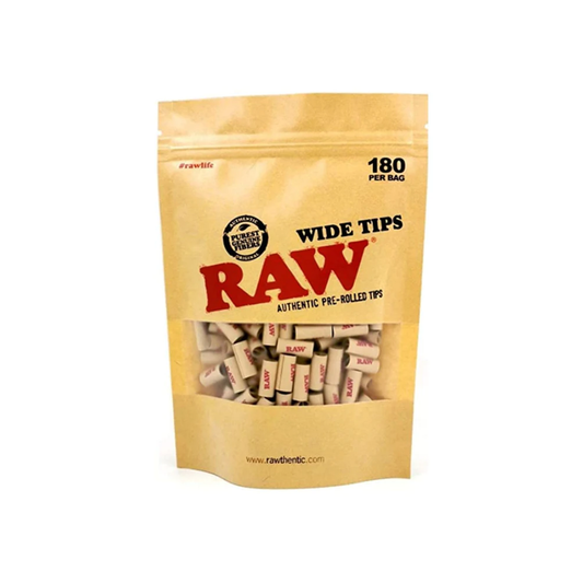 Raw Classic Pre-Rolled Wide Tips - 180ct